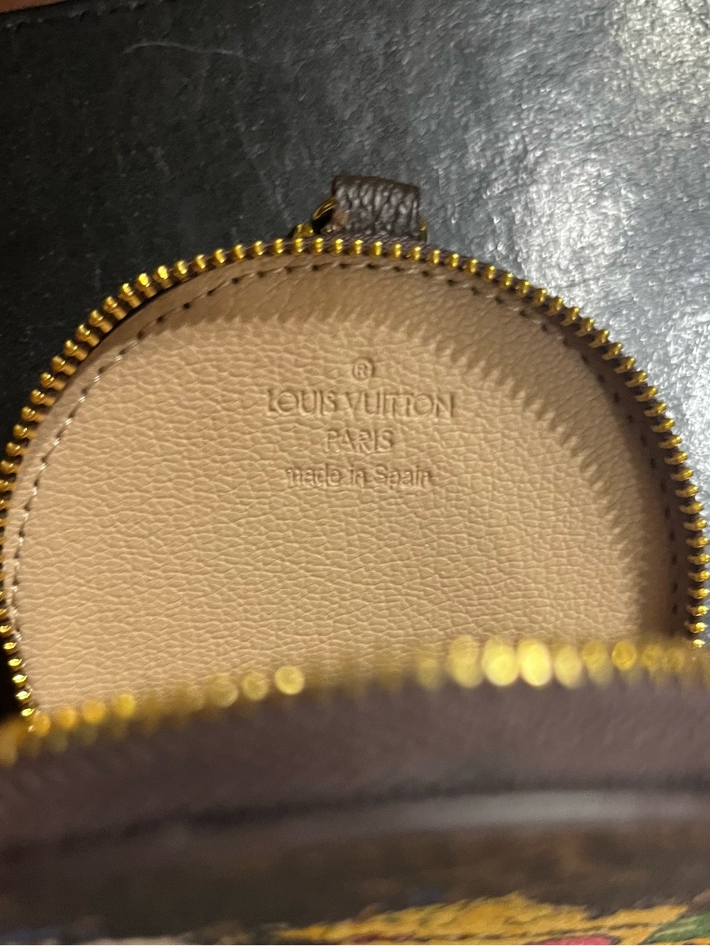 Louis. Vuitton. Vivienne. Limited Edition Holiday Ice Skating Round Zipper Pouch - Picture 8 of 8